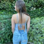 Brandy Melville Baby blue open back tank 💎 Photo 1