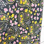 Paty Moda Intima Black Pink & Yellow Floral Paisley Bra Top Nightgown Size Large Photo 6