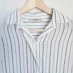 All Saints Women's Saria Striped Shirt Striped Button up Split Open Back XS Photo 6