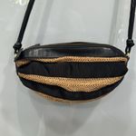 Juicy Couture  Black Tan Oval Shape Zip Up Sunday Crossbody Bag Purse Y2K Photo 6