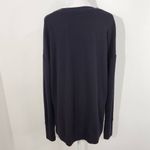 Athleta Black Long Sleeve Oversized Sweatshirt with Side Slits Size Medium Photo 4