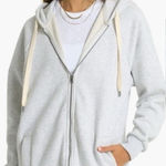 Vuori  Restore Full Zip Oversized Athleisure Hoodie in Pale Grey Heather Sz L 🧡🍄 Photo 0