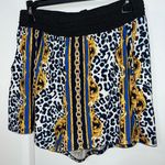 Eye Candy Baroque Ornate Gold Leopard Chains LuxuryStretchy Spandex Shorts Sz 1X Photo 1