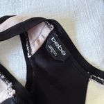 Bebe  Bandage Dress Small Pink Black Y2k Club Stretch Sleeveless Bodycon Photo 8