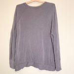 Athleta Gray Modal Crossover Hem Pull Over Long Sleeve Sweatshirt Size XL Photo 3