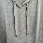Cable & Gauge  Plus Size 1X Gray Hoodie Sweatshirt Shift Dress Tunic Short Sleeve Photo 3