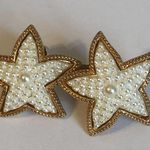 Gold & Pearl Starfish Beach Earrings Photo 2