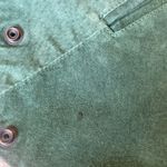 Western Boho Green Suede Button Photo 4