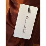 Line and Dot  NWT sunset orange cross tie back slip dress mini M sexy date night Photo 5