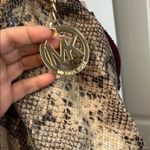 Michael Kors  Brown Shoulder Bag with Snake Print Photo 1