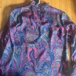 Ralph Lauren Lauren  High Neck Flowing Paisley Top, Size Medium, NWT Photo 11