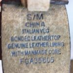 Faded Glory Brown Leather Floral Leaf Embossed Print Chunky Western Belt S/M Photo 5