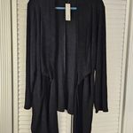 Chico's NWT Travelers Womens Black Tie Front Long Cardigan Sweater Jacket 3 XL Photo 0