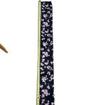 Vintage Casual Corner Annex 100% Silk Floral Print Scarf Black Photo 4