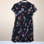 Urban Outfitters Women’s Floral Print Split Neck Baby Doll Collared Mini Dress Photo 3