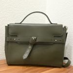 MELI MELO Polly Satchel Green Leather Italian Bag Photo 2