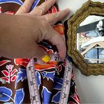 J. McLaughlin ‎ Top Wavesong Stained Glass Floral 3/4 Sleeve women’s SIZE XL Photo 8