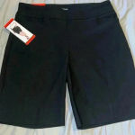 Hilary Radley  Woman’s Bermuda Black Shorts NWT A3 Photo 0