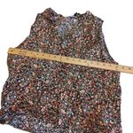 Steve Madden BB Dakota Floral Color Black Sleeveless Blouse Size Medium M Light Photo 6