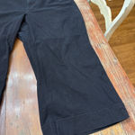 Old Navy  Black Wide Leg Pants Cropped, Size 24 Plus Women Photo 3