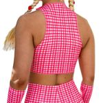 True Colors Reverse Seam Top in Red Gingham, Size S Photo 1
