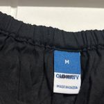 Old Navy Black Square Neck Cap Sleeve Smocked Crop Top Womens Size M Photo 1