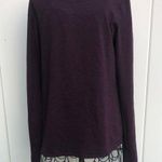 Alo Yoga Long Sleeve Purple Shirt Size Medium Photo 0