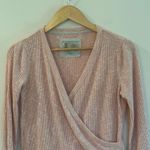 Saturday Sunday Pink Wrap Sweater sz XS Cozy Soft Wrap Sweater Photo 4