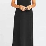 Show Me Your Mumu NWT  Zurich Knot Dress in Black Stretch Crepe Photo 0