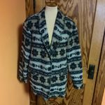 Vtg 90s Southwest Wool Jacket Blue Size L Photo 4