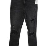 Abercrombie & Fitch Simone High Rise Slim Black Denim Distressed Jeans Size 25 0 Photo 0