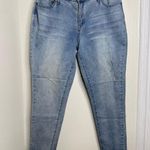 Woman Within  Distressed Skinny Jeans Size 18W 28” Inseam Light Wash Photo 0