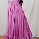 Free People  FP One Adella Corset Maxi Dress Beauty Berry Small Photo 0