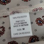 Pleione  Nordstrom Paisley Short Sleeve Blouse M Photo 3