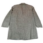 Worthington Coat Womens 20W Blue Brown Geometric Pattern Acrylic Lined Jacket Photo 1