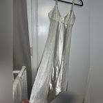 Flora Nikrooz Vintage Flora Nikrooz Ivory Satin & Lace Slip Dress – Size Medium Photo 5