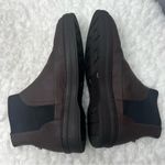 JACK  Erwin Brown Rubberized Calf Leather Ankle Chelsea Boots . Photo 4