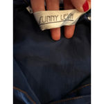 Sunny Leigh  Navy 100% Silk Button-Front Maxi Skirt small Photo 5