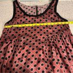 Free People  Molly Babydoll Swing Dress Zipper Back Polka Dot Red Black Women’s M Photo 7