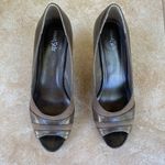 East 5th East Fifth Brown Peep Toe Heels Photo 1