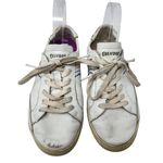 Soludos Retro Stripe Sneakers Low Top Shoes Embroidered Leather White Size US 8 Photo 2