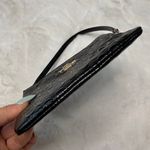 Coach  Corner Zipper Black Wristlet Photo 3