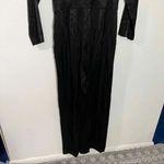 & Other Stories & Other Stories Striped‎ Satin Jacquard Jumpsuit In Black Size 0 Photo 9