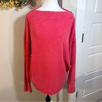 We The Free  Nikala Ribbed Pullover Boatneck Slouch Oversized Zip Neck Sz L Photo 12