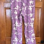 Urban Outfitters Purple Paisley Wide Leg Pants Size 14 -NWOTS Photo 1