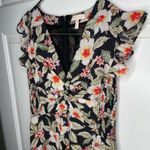 Rebecca Taylor Black Floral Kamea Fleur Dress - size 4 Photo 3