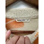 Marine layer  Alma Puff Sleeve Sweater Orange Floral Size XS Photo 4