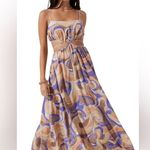 ASTR Sanger Dress In Purple Peach Swirl Features Size Medium. #115 Photo 0