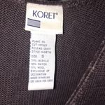 Vintage Koret Black‎ Embroidered Floral Sweater Vest Size S Black Photo 3