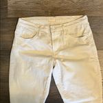MOTHER Skinny Not Skinny Broken Mirror White Distressed Jeans Size 26 Photo 2